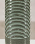 Tall Green-Glazed Artisan Ceramic Vase with Ribbed Body, additional gallery view 14