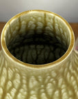 Amber Brown Vase with Cream and Gold Drip Glaze Finish, SKU , image 7