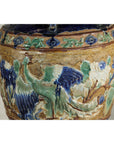 Antique Annamese Water Jar with Phoenix & Floral Decor - image 18