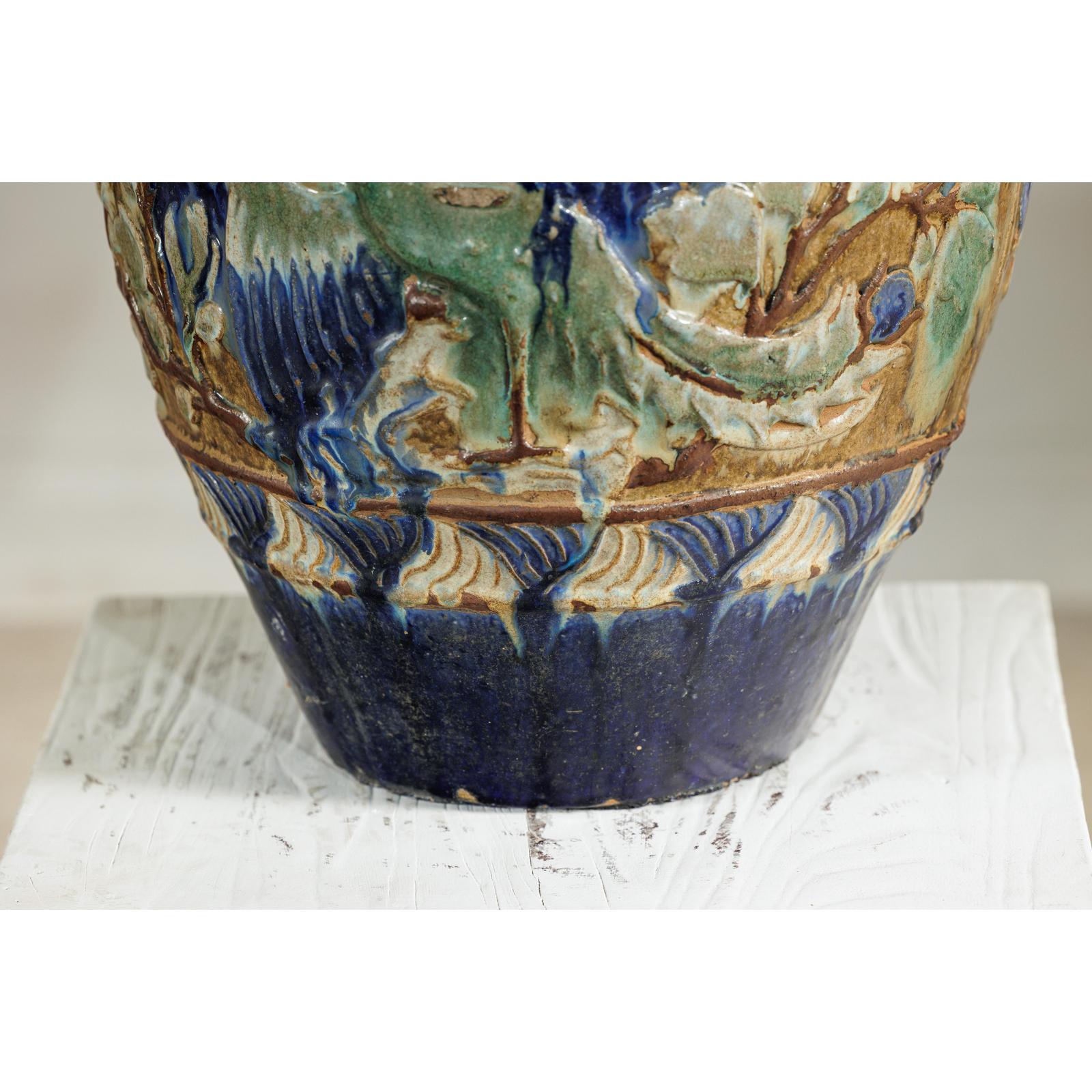 Antique Annamese Water Jar with Phoenix &amp; Floral Decor - image 19