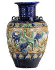 Antique Annamese Water Jar with Phoenix & Floral Decor - image 1