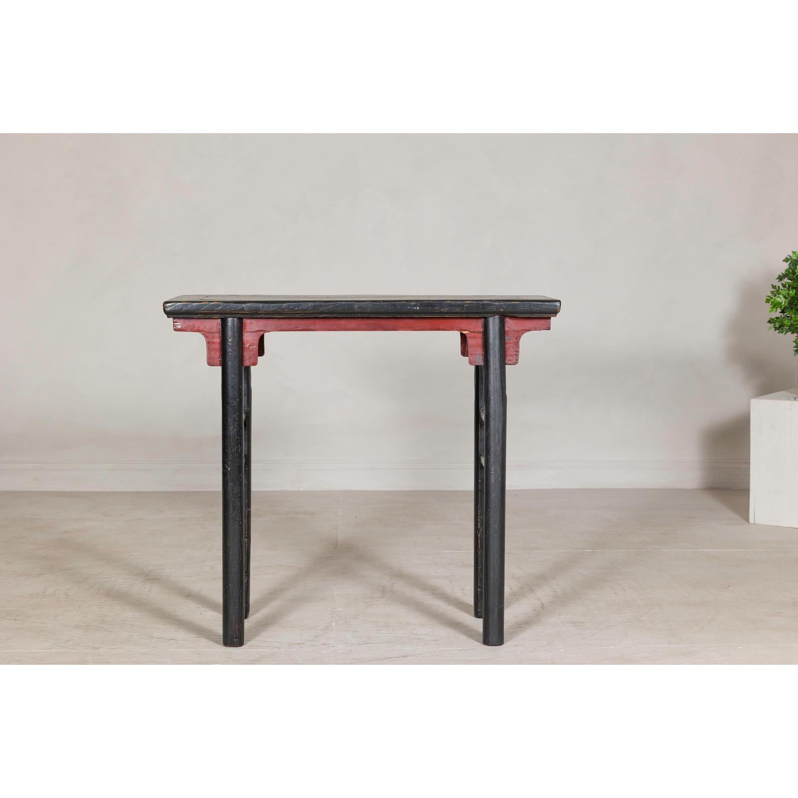 Antique Black and Cinnabar Red Lacquer Wine Table, Late Qing Dynasty-11. Asian &amp; Chinese Furniture, Art, Antiques, Vintage Home Décor for sale at FEA Home