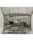 Antique Brass Bird Cage with Montgolfière Form, Pierced Feet-17. Asian & Chinese Furniture, Art, Antiques, Vintage Home Décor for sale at FEA Home