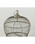 Antique Brass Bird Cage with Montgolfière Form, Pierced Feet-5. Asian & Chinese Furniture, Art, Antiques, Vintage Home Décor for sale at FEA Home