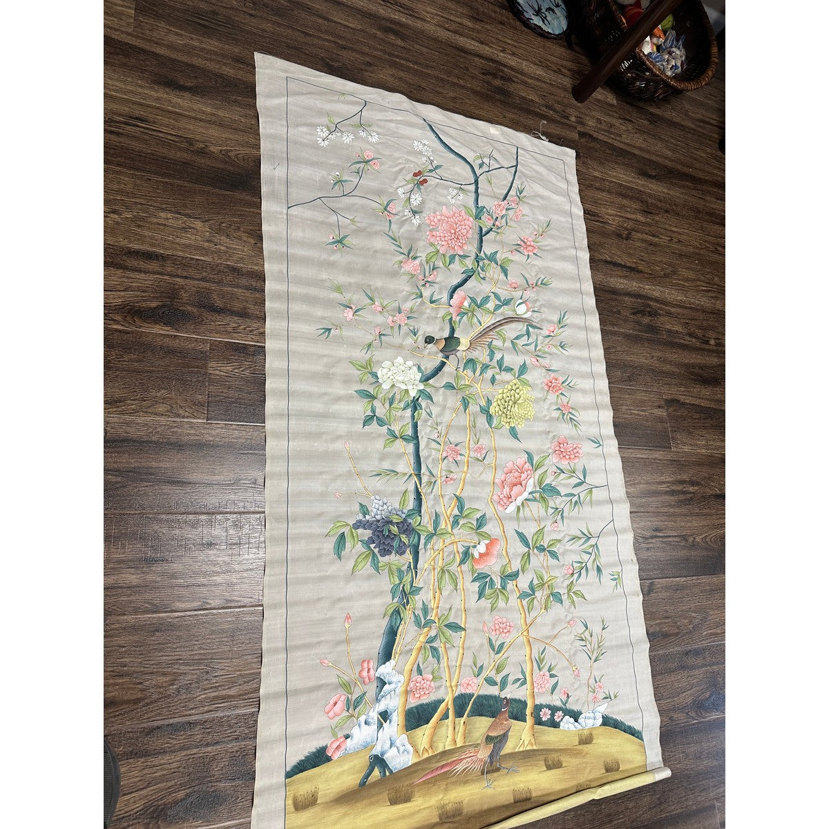 Antique Chinese Floral painting-2. Asian & Chinese Furniture, Art, Antiques, Vintage Home Décor for sale at FEA Home