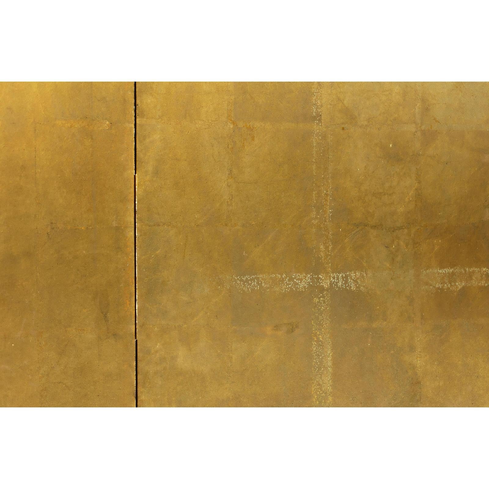 Antique Early 20th-Century Two-Panel Gold-Leaf Byōbu Screen-13. Asian &amp; Chinese Furniture, Art, Antiques, Vintage Home Décor for sale at FEA Home
