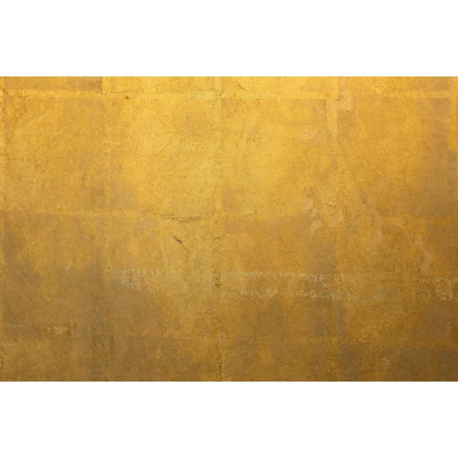 Antique Early 20th-Century Two-Panel Gold-Leaf Byōbu Screen-15. Asian &amp; Chinese Furniture, Art, Antiques, Vintage Home Décor for sale at FEA Home