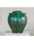 Antique Green Thai Water Jar Planter with Loop Handles - image 15