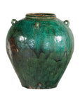 Antique Green Thai Water Jar Planter with Loop Handles - image 16