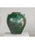 Antique Green Thai Water Jar Planter with Loop Handles - image 5