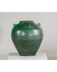 Antique Green Thai Water Jar Planter with Loop Handles - image 6