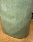 Asymmetrical Celadon Ceramic Vase with Crackle Glaze - FEA Home