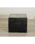 Black Blanket Chest with Hand-Painted Figural Scenes - image 12