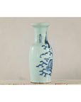 Blue and White Altar Vase with Dragon and Phoenix Design-14. Asian & Chinese Furniture, Art, Antiques, Vintage Home Décor for sale at FEA Home