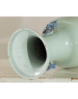 Blue and White Altar Vase with Dragon and Phoenix Design-15. Asian & Chinese Furniture, Art, Antiques, Vintage Home Décor for sale at FEA Home