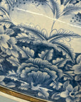 Blue and White Ceramic Bowl with Rounded Bloom Form - FEA Home