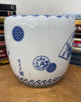 Blue and White Ceramic Planter with Landscape Artwork, SKU , image 3