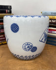 Blue and White Ceramic Planter with Landscape Artwork, SKU , image 5