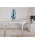 Blue and White Chinese Altar Vase with Light Celadon Tint - image 2
