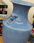 Blue Crackle Glazed Ceramic Vase with Foo Dog Handles, SKU , image 7