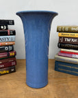 Blue Crackle Glazed Ceramic Vase with Tall Flared Form, SKU , image 2