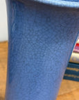 Blue Crackle Glazed Ceramic Vase with Tall Flared Form, SKU , image 4