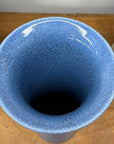 Blue Crackle Glazed Ceramic Vase with Tall Flared Form, SKU , image 6