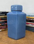 Blue Green Crackle Glaze Hexagonal Lidded Jar, SKU , image 3