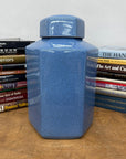 Blue Green Crackle Glaze Hexagonal Lidded Jar, SKU , image 4