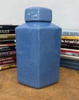 Blue Green Crackle Glaze Hexagonal Lidded Jar, SKU , image 5