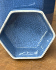 Blue Green Crackle Glaze Hexagonal Lidded Jar, SKU , image 9