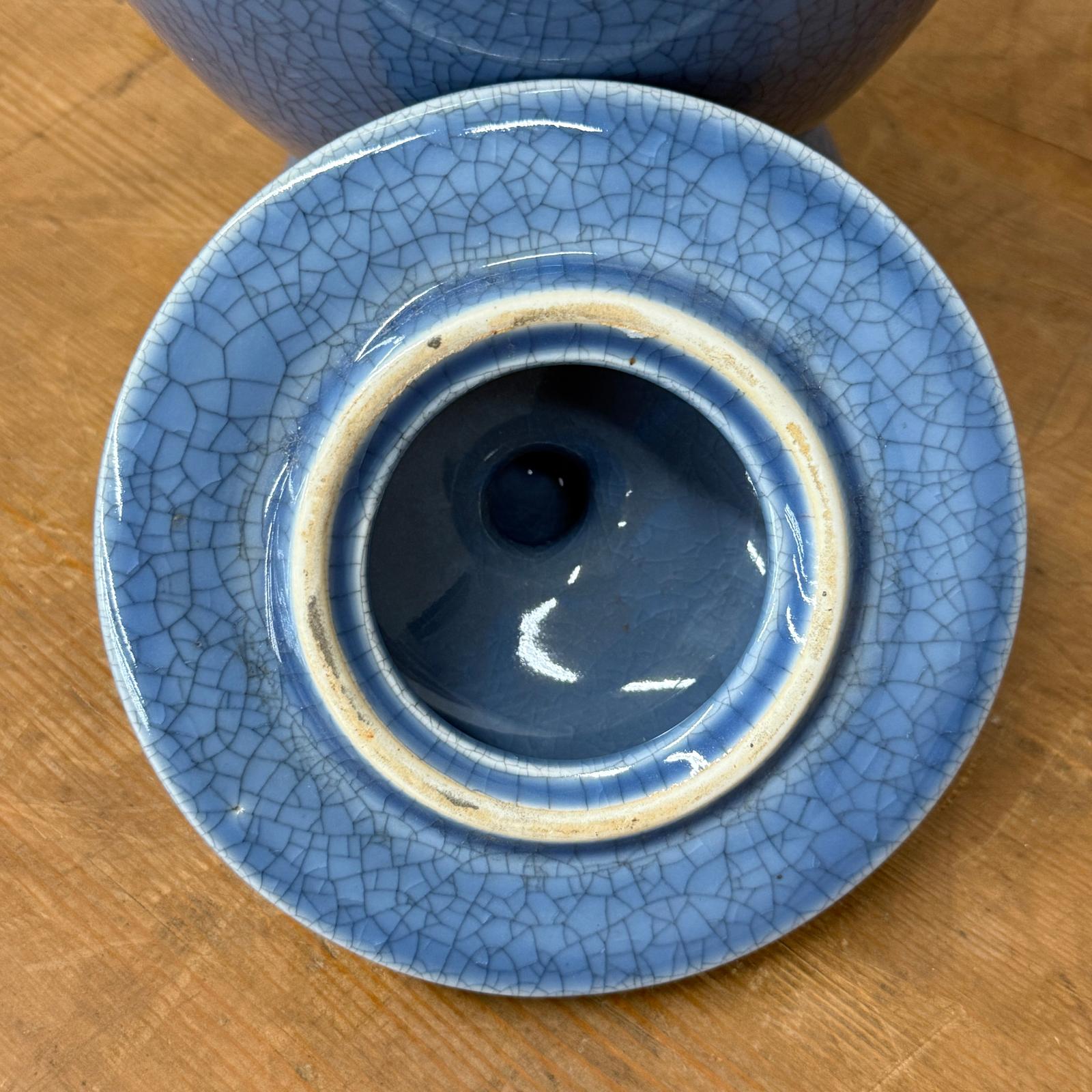 Bold Blue Crackle Ceramic Jar with Removal Lid, SKU , image 13