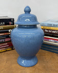 Bold Blue Crackle Ceramic Jar with Removal Lid, SKU , image 3