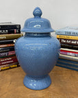 Bold Blue Crackle Ceramic Jar with Removal Lid, SKU , image 4