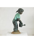 Bronze Sculpture of a Young Girl with Watering Can, Tubed as Fountain-14. Asian & Chinese Furniture, Art, Antiques, Vintage Home Décor for sale at FEA Home