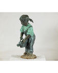 Bronze Sculpture of a Young Girl with Watering Can, Tubed as Fountain-3. Asian & Chinese Furniture, Art, Antiques, Vintage Home Décor for sale at FEA Home