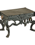 Bronze Table with Sculpted Lion Heads & Paw Feet - image 1