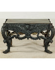 Bronze Table with Sculpted Lion Heads & Paw Feet - image 2