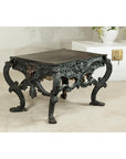 Bronze Table with Sculpted Lion Heads & Paw Feet - image 3
