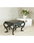 Bronze Table with Sculpted Lion Heads & Paw Feet - image 4