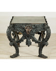 Bronze Table with Sculpted Lion Heads & Paw Feet - image 7