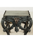 Bronze Table with Sculpted Lion Heads & Paw Feet - image 8