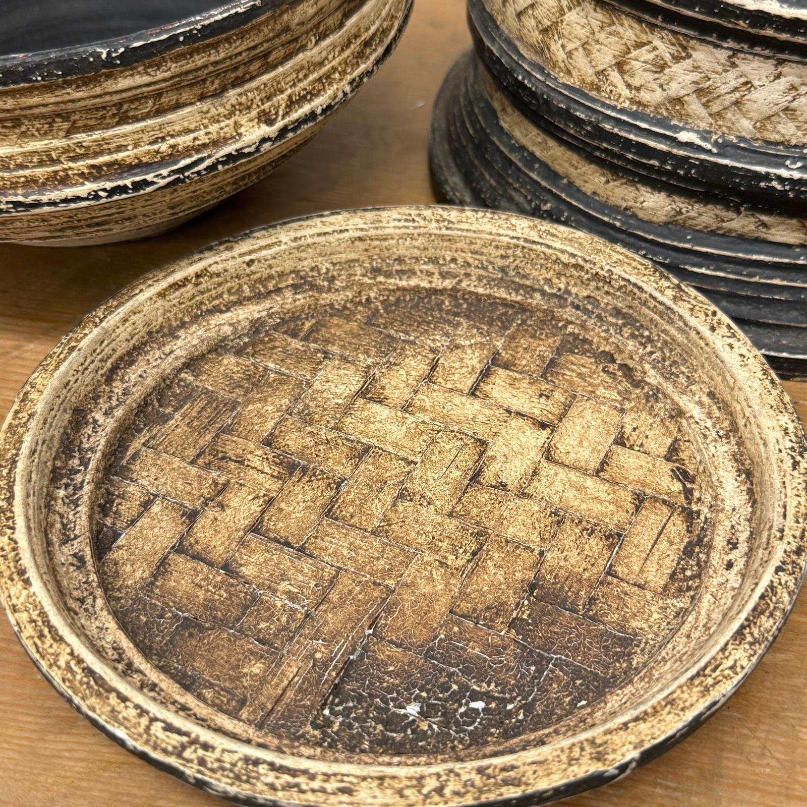 Brown and Black Basket with Lid and Removable Internal Tray, SKU , image 10