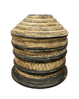 Brown and Black Basket with Lid and Removable Internal Tray, SKU , image 1