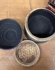 Brown and Black Basket with Lid and Removable Internal Tray, SKU , image 8