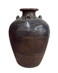 Brown Storage Water Jar Vessel with Small Loop Handles, SKU , image 1