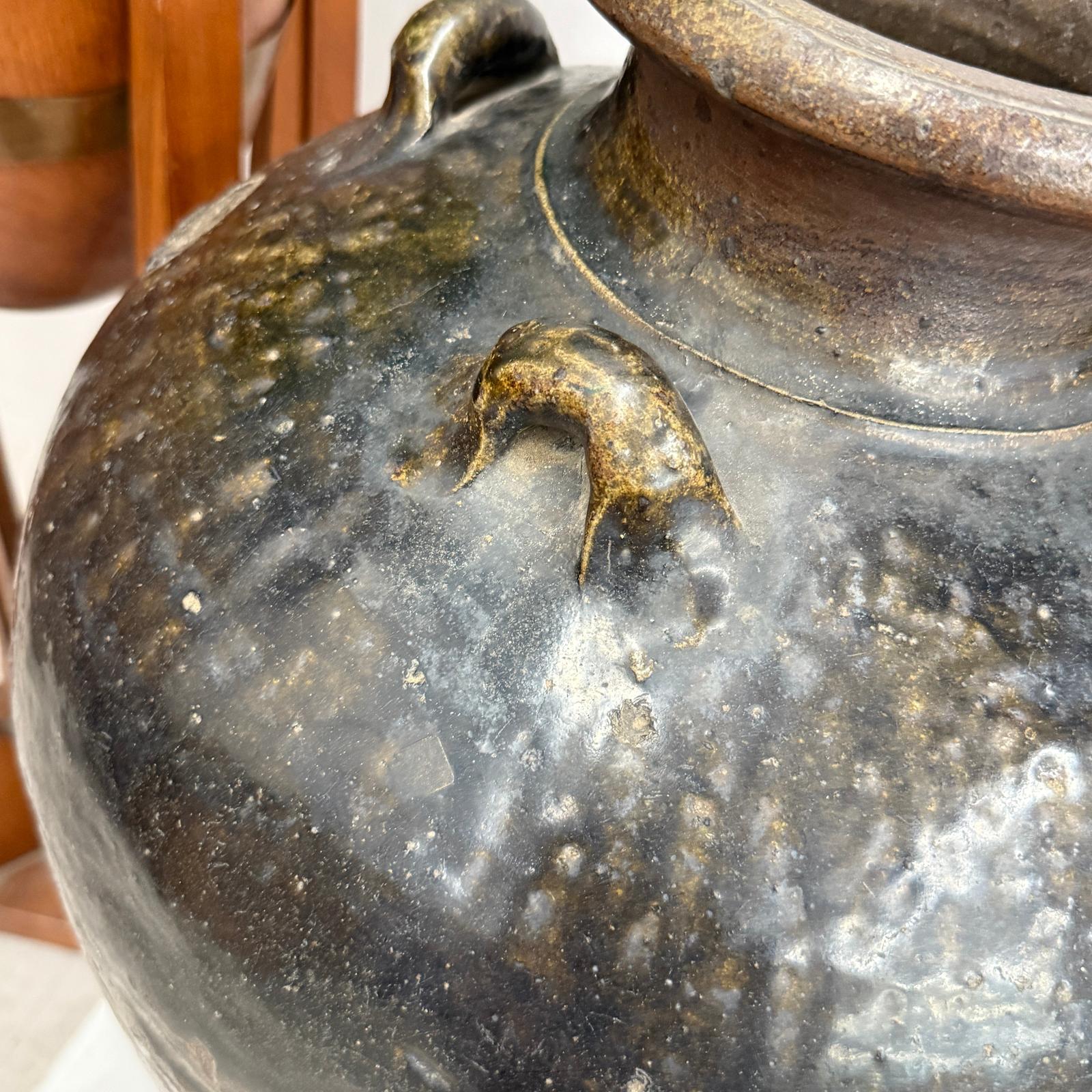 Brown Storage Water Jar Vessel with Small Loop Handles, SKU , image 8