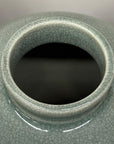 Celadon Green Vase with Rounded Body and Crackle Detail, SKU , image 8