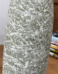 Ceramic Vase with Green & White Splatter Design & White Neck, SKU , image 9