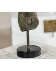 Classcial Bronze Tabletop Torso Sculpture on Marble Base - image 10